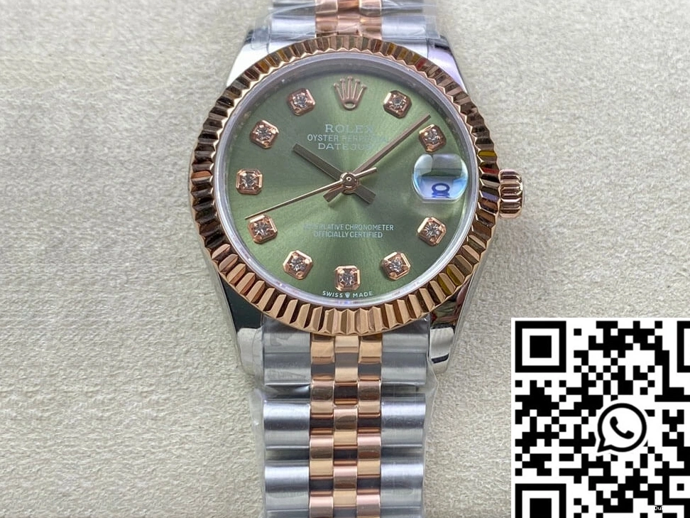 31MM Factory EW Dial Rolex Green Datejust 0909